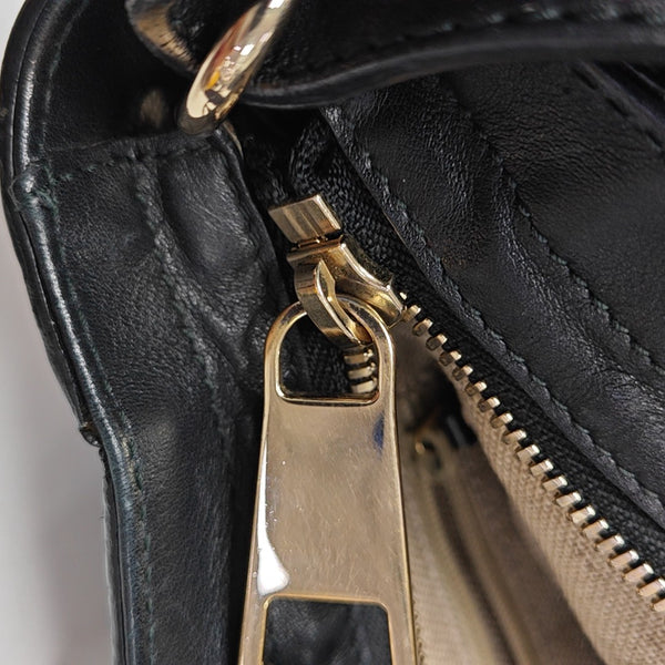 Bree Monogram Calfskin Black