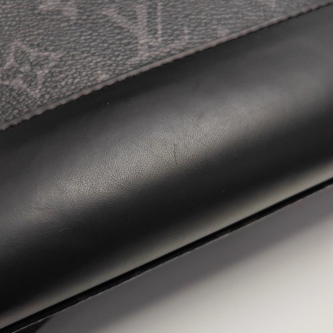 VOYAGER PM Monogram Coated Canvas Black