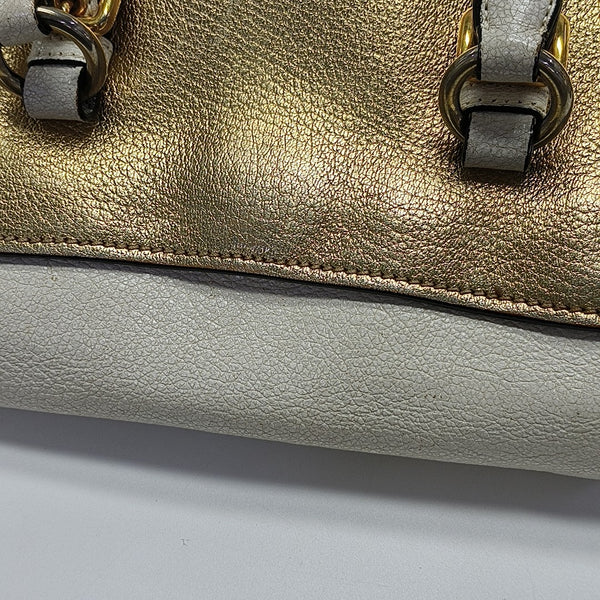 Calfskin Shoulder Bag Gold