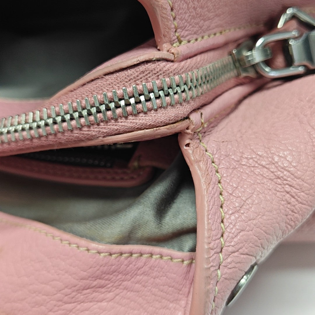 Calfskin Shoulder Bag Pink