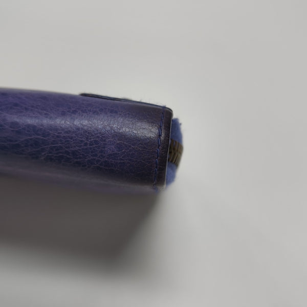 Classic City Lambskin Purple Wallet