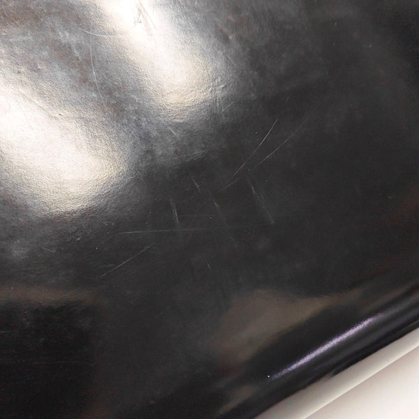 Interlocking G Large Patent Leather Black