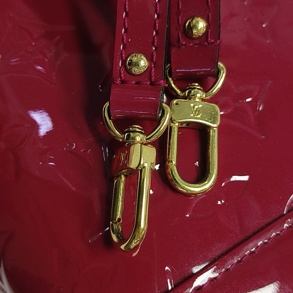 ALMA BB Monogram Patent Leather Red