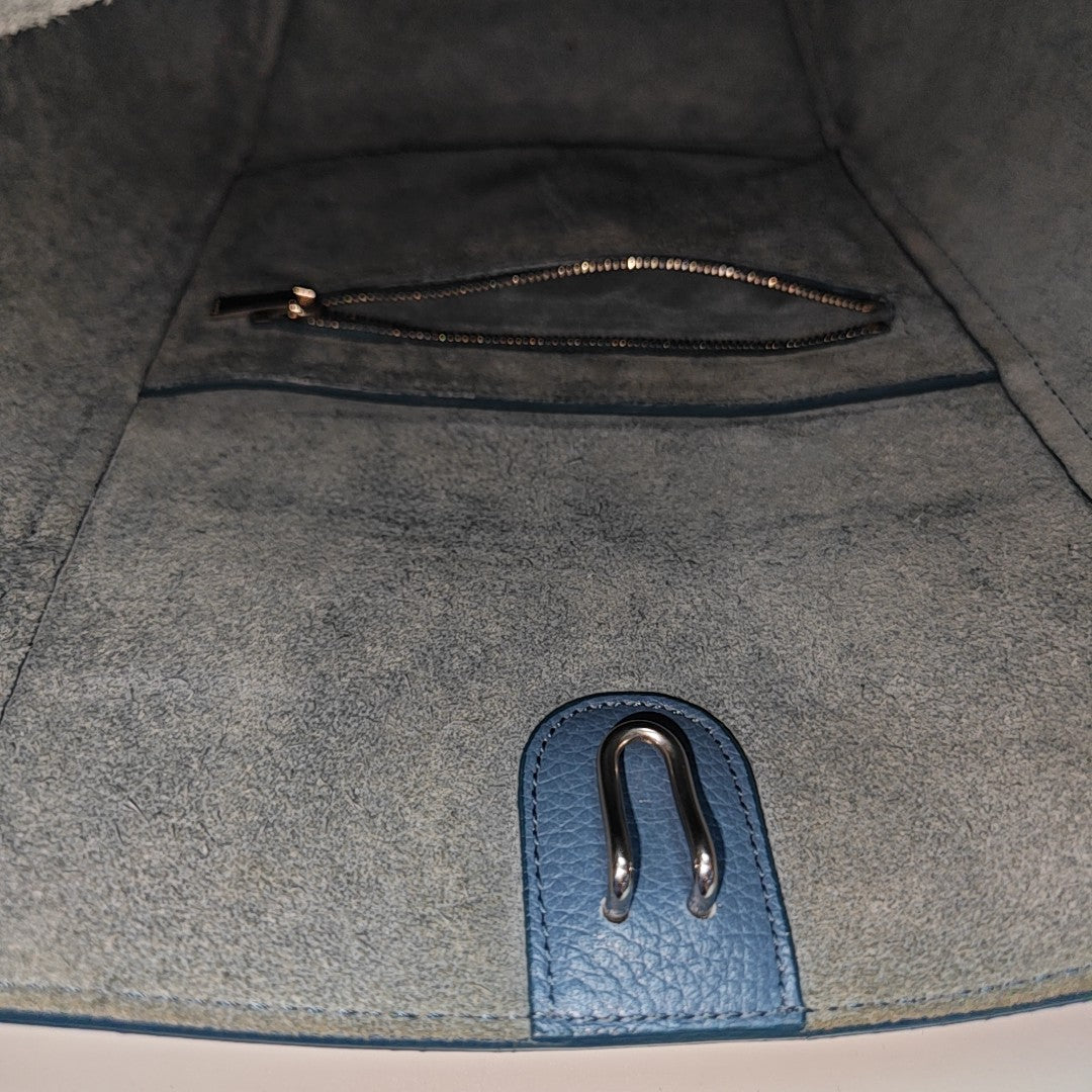 SANGLE Small Calfskin Blue