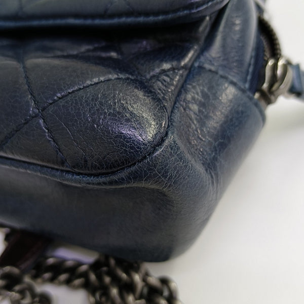 Quilted Calfskin Blue