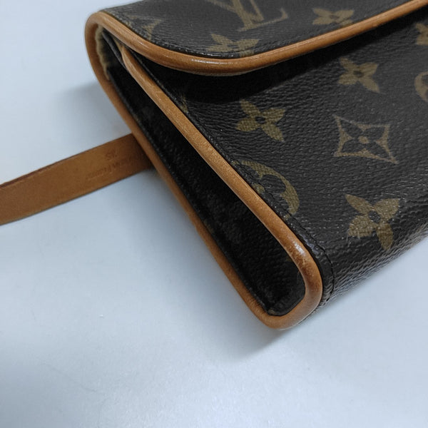 FLORENTINE Monogram Coated Canvas Brown