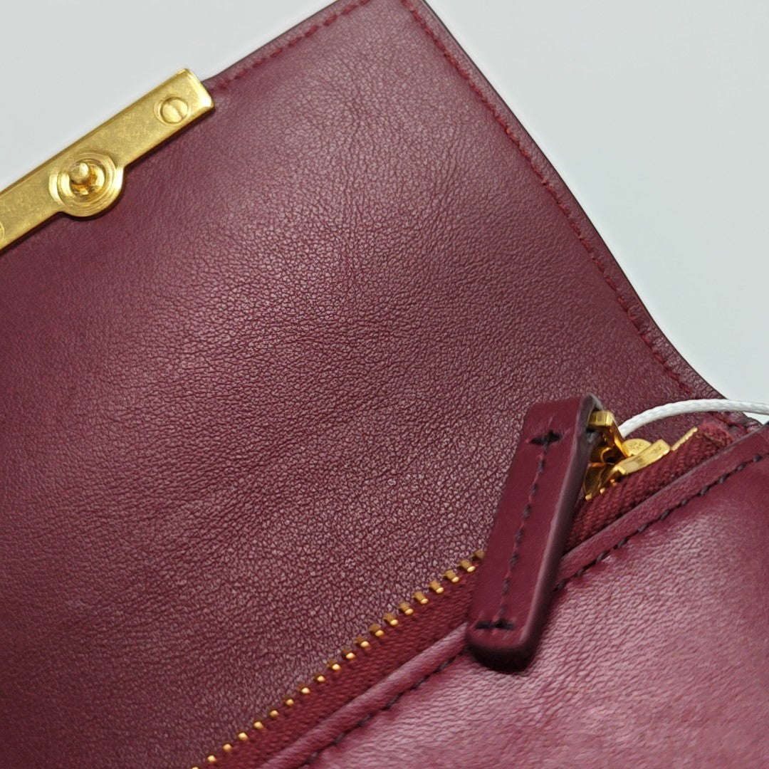 Calfskin Wallet Red
