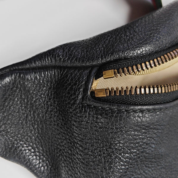 Print Large Calfskin Black