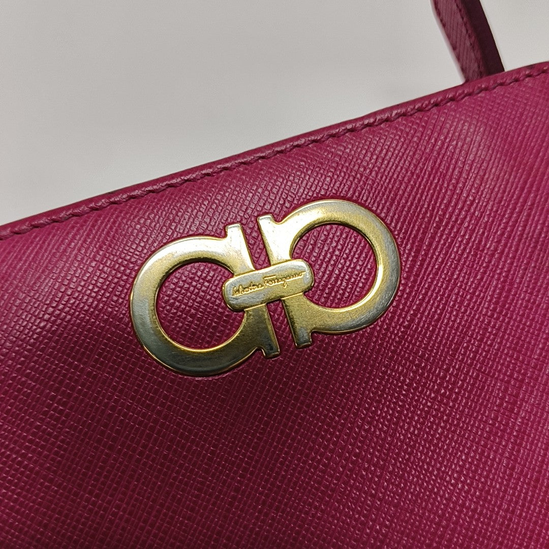 Calfskin Card Holder Red