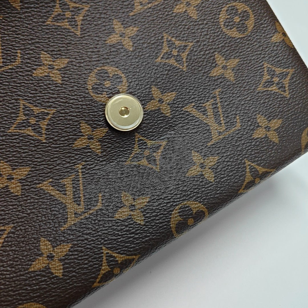 LOCKY BB Monogram Coated Canvas Brown