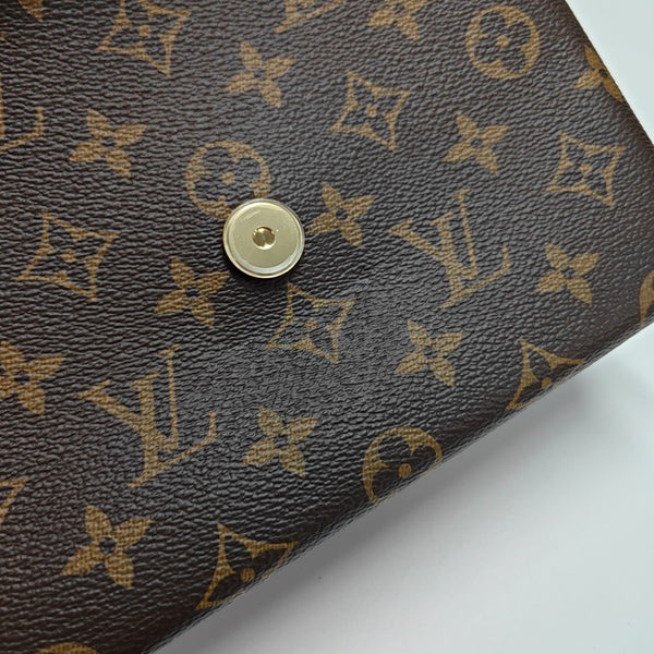 LOCKY BB Monogram Coated Canvas Brown
