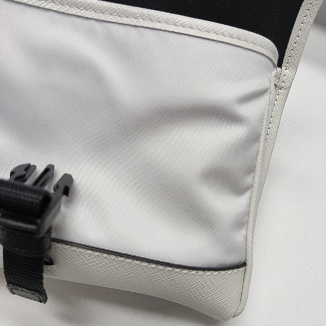 Nylon Crossbody Bag White