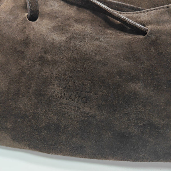 Suede Shoulder Bag Brown