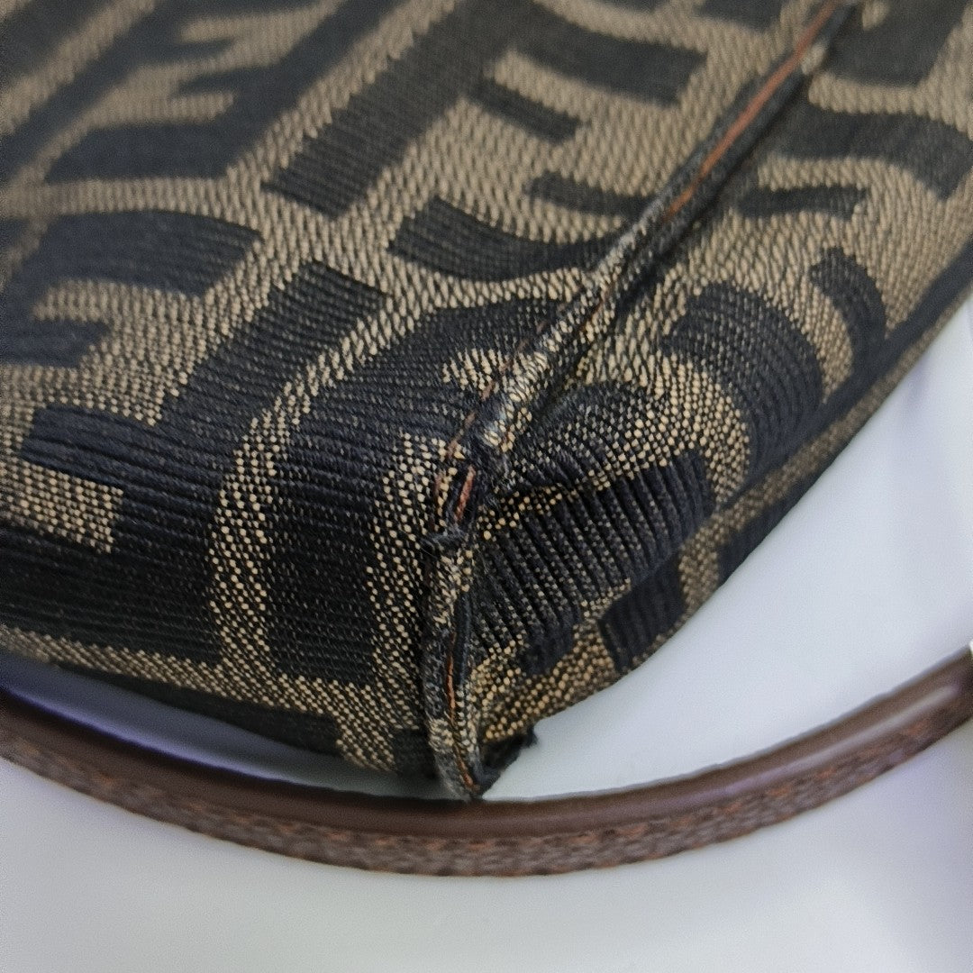 Canvas Clutch Brown