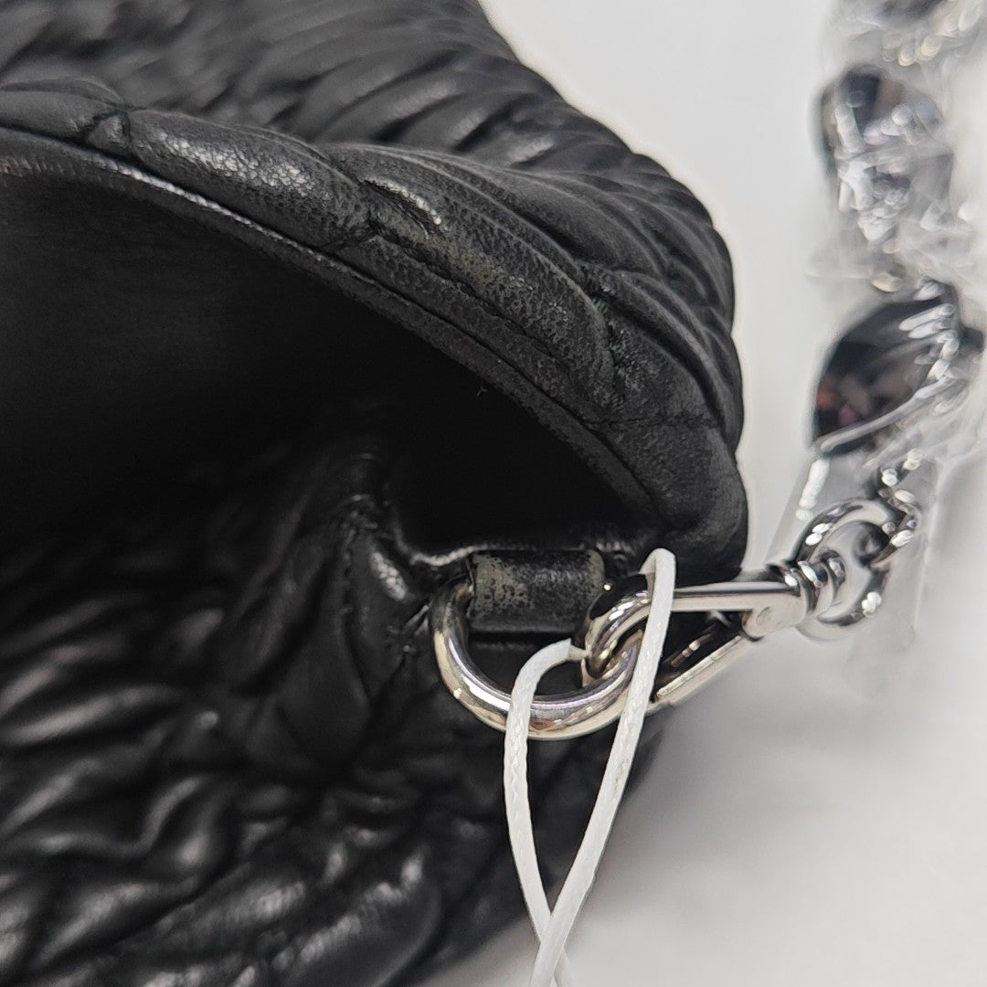 Crystal Lambskin Black