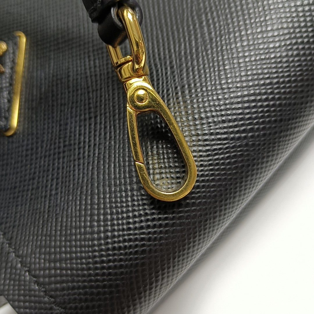 Panier Small Saffiano Calfskin Black