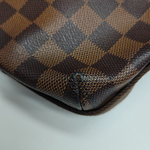 DISTRICT MM Damier Ebene Coated Canvas Brown