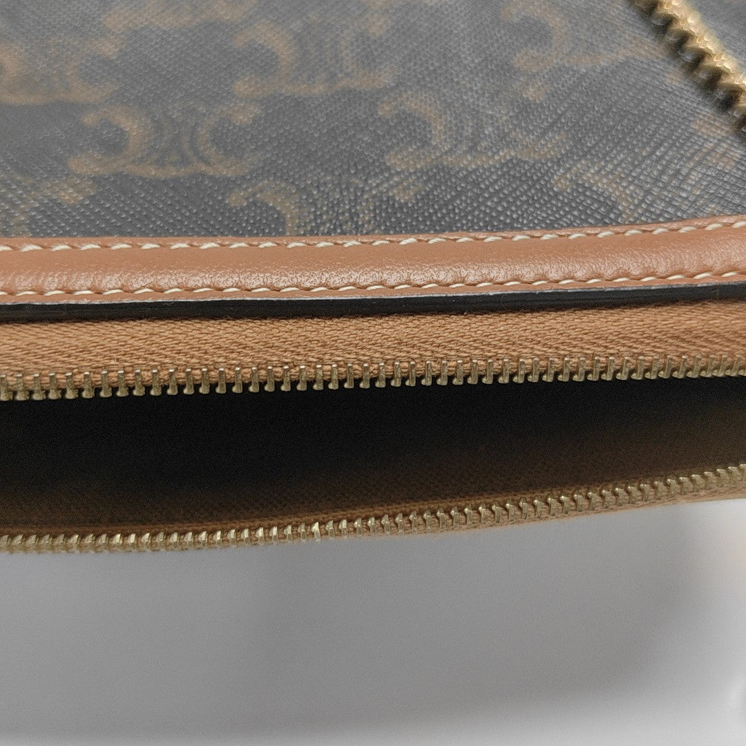 TRIOMPHE CANVAS Coated Canvas Brown