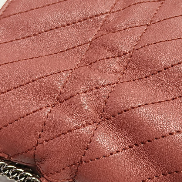 Authenticated pre-owned  Blondie Mini Quilted Calfskin Red - Bucket Bag at Looply