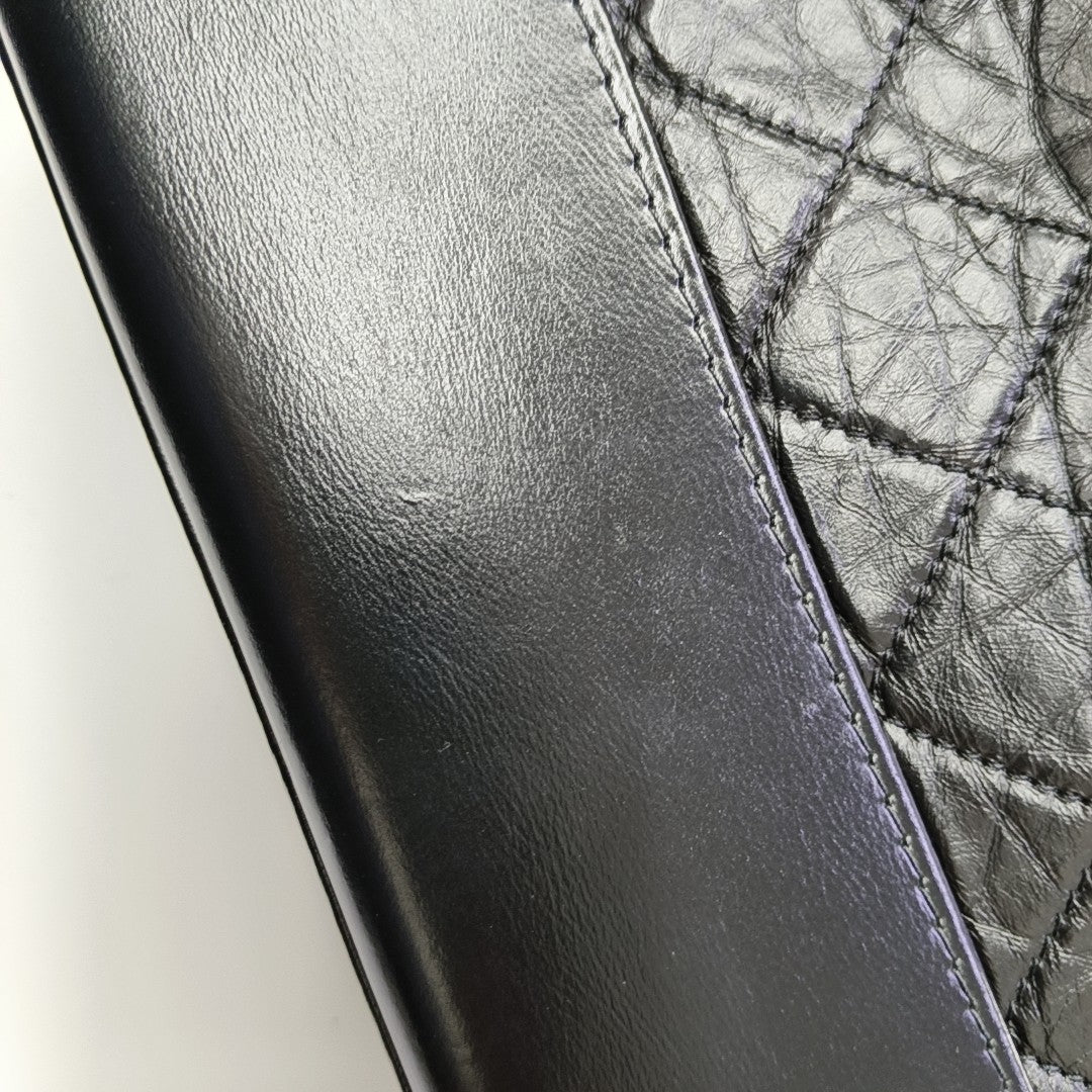GABRIELLE Quilted Calfskin Black