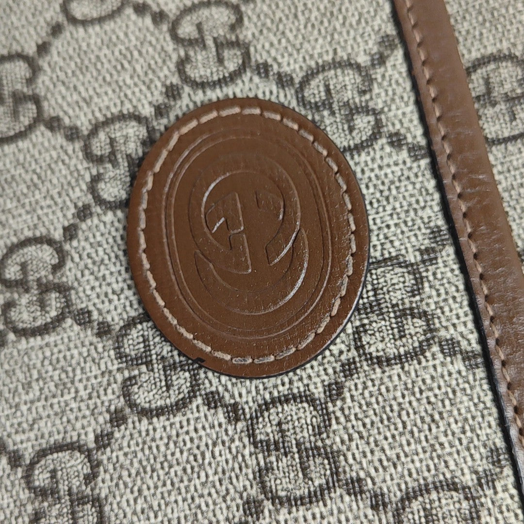 Bree Monogram Coated Canvas Beige