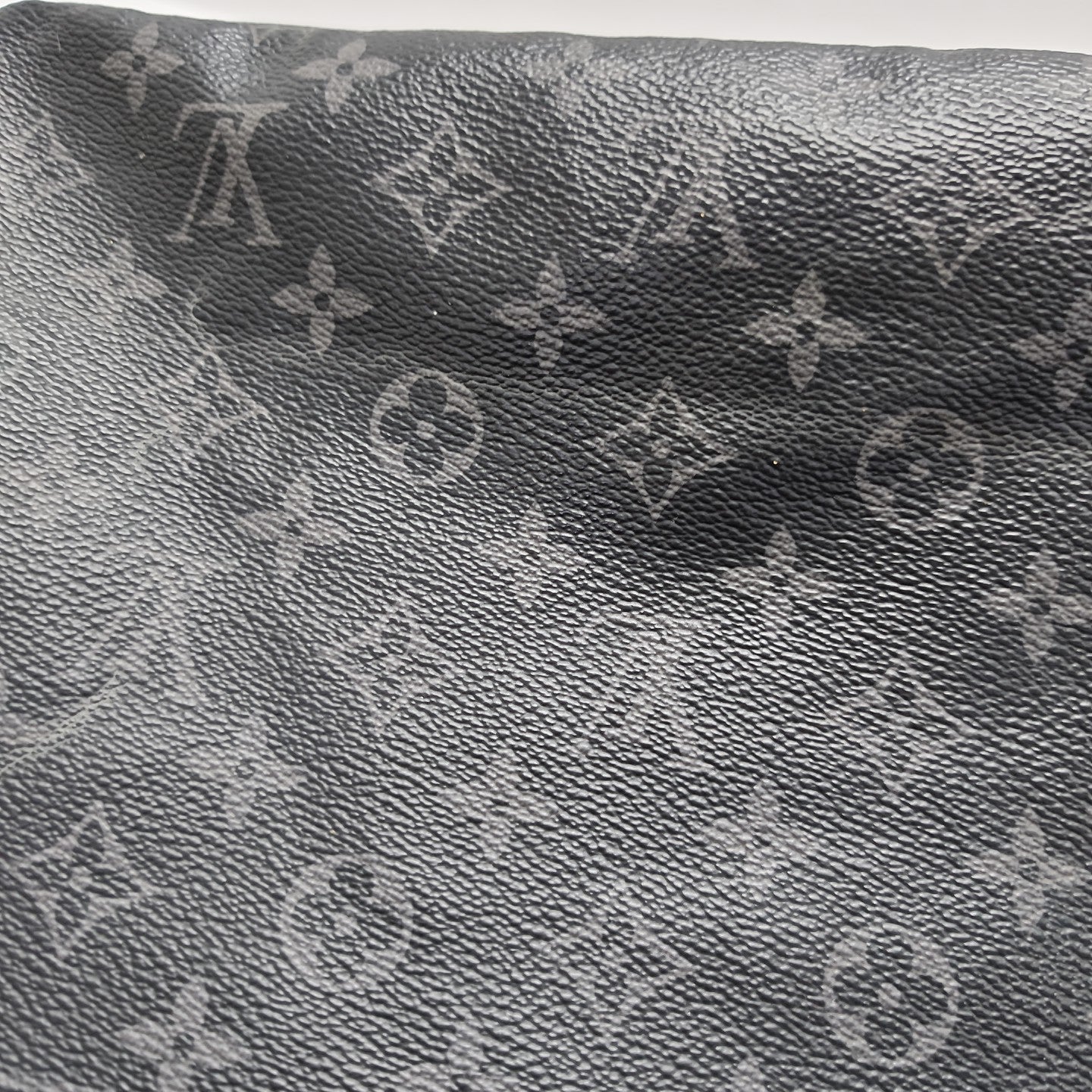 Monogram Coated Canvas Bucket Bag Black