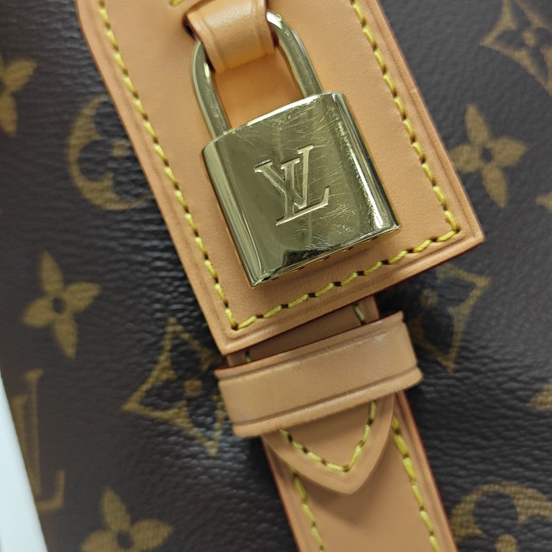 ALL IN Monogram Coated Canvas Brown