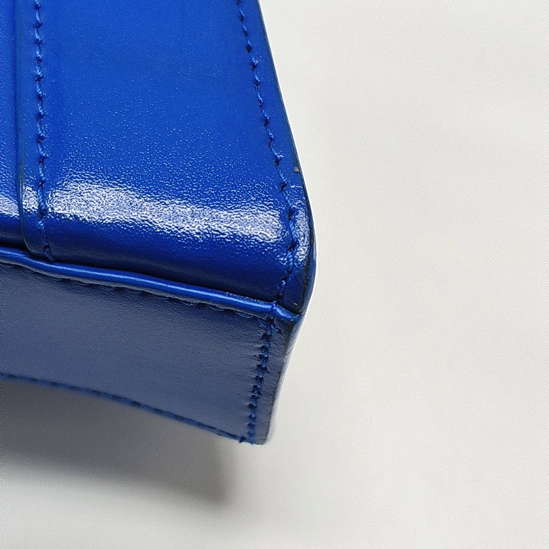 Authenticated pre-owned  Hourglass Mini Calfskin Blue - Shoulder Bag at Looply