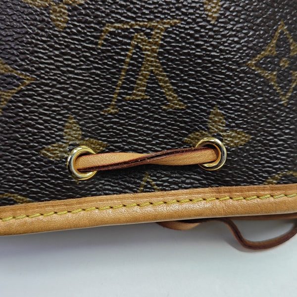 NÉONOÉ Nano Monogram Coated Canvas Brown