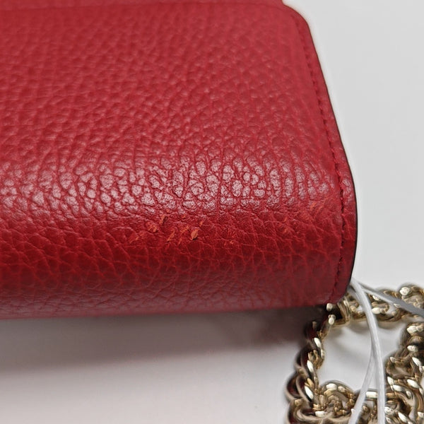 Calfskin Shoulder Bag Red
