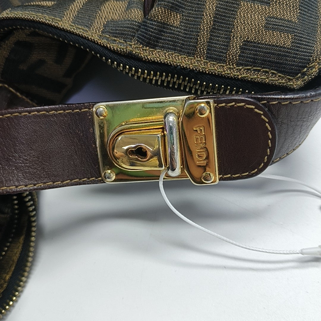 Canvas Top Handle Bag Brown