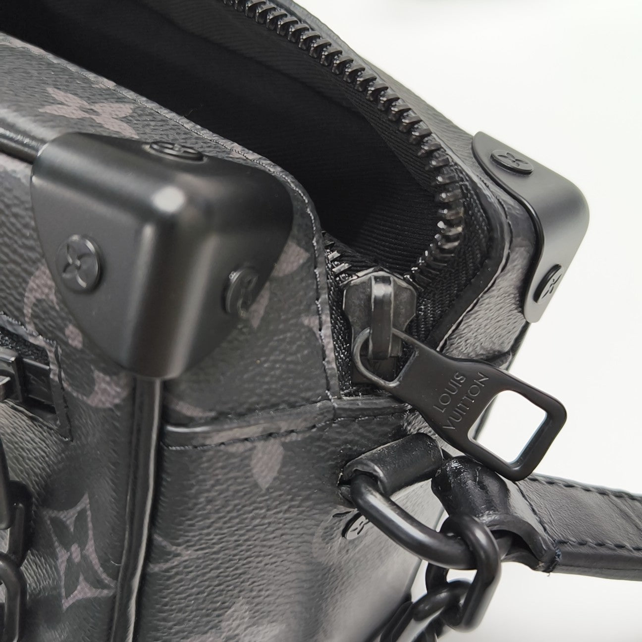 SOFT TRUNK Mini Monogram Coated Canvas Black