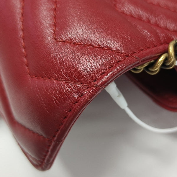 GG Marmont Mini Quilted Calfskin Red