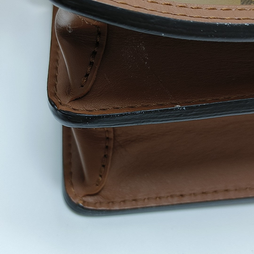 DAUPHINE Mini Monogram Coated Canvas Brown