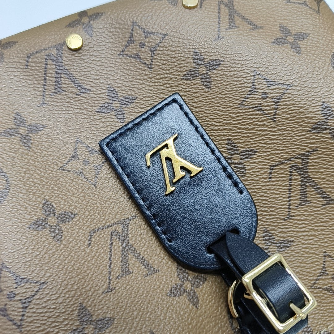 ATLANTIS PM Monogram Coated Canvas Brown