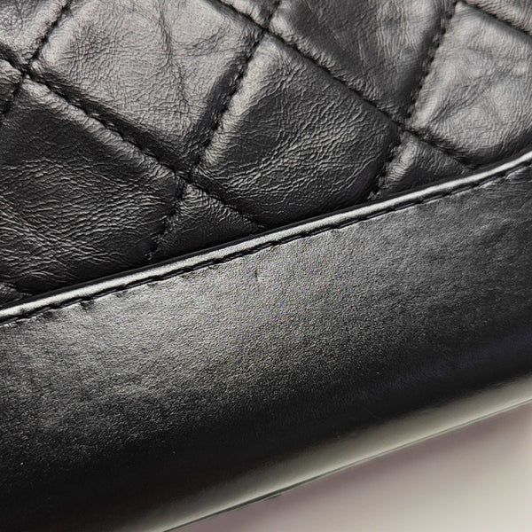 GABRIELLE Small Quilted Calfskin Black