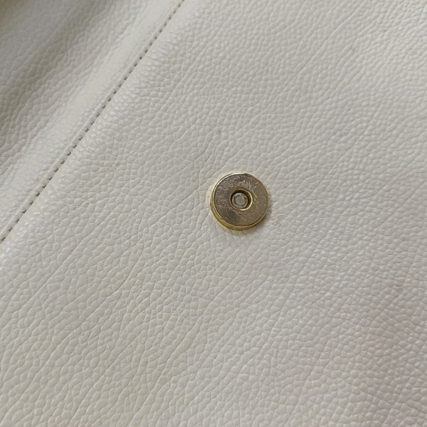 Calfskin Shoulder Bag White