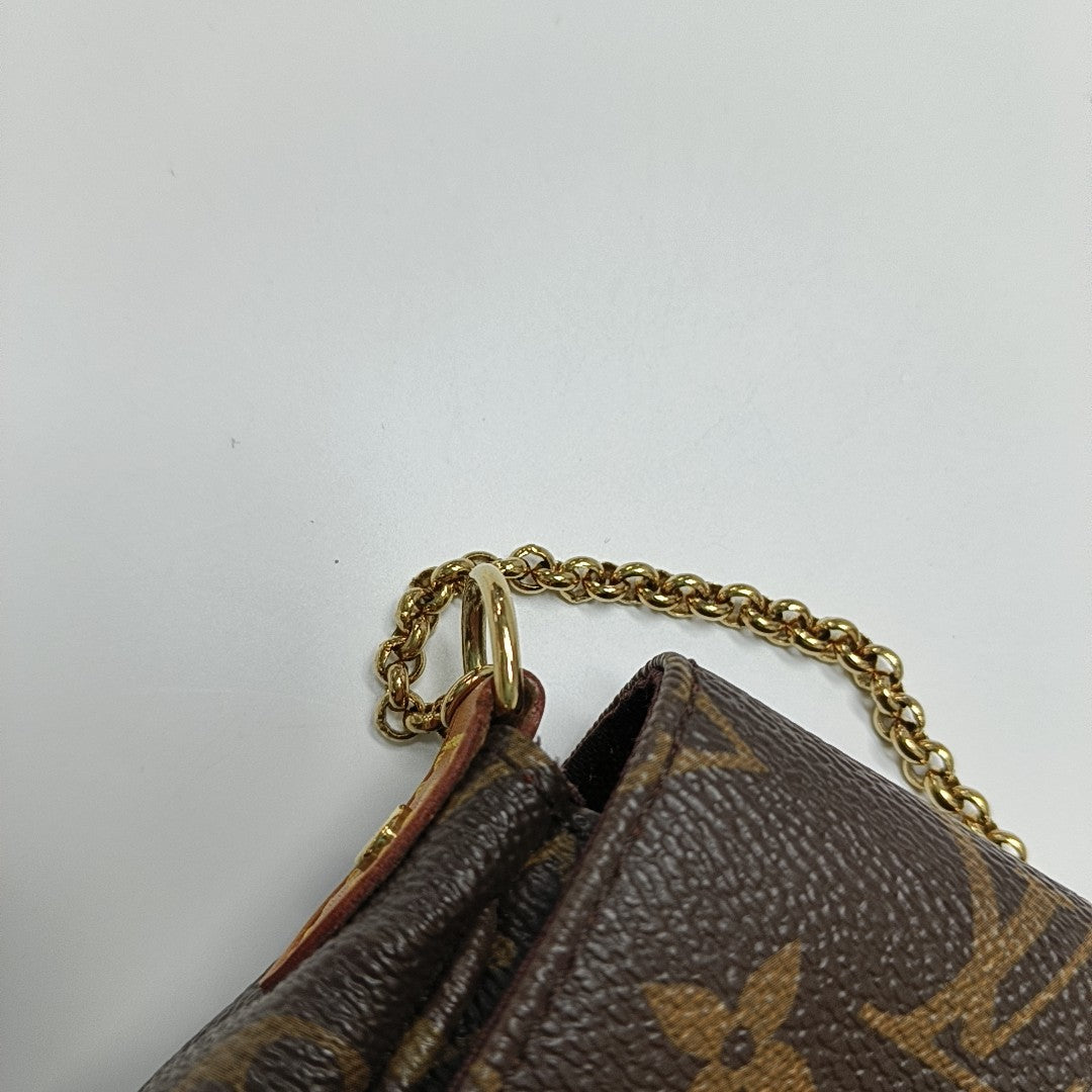 FAVORITE MM Monogram Coated Canvas Brown