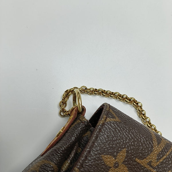 FAVORITE MM Monogram Coated Canvas Brown