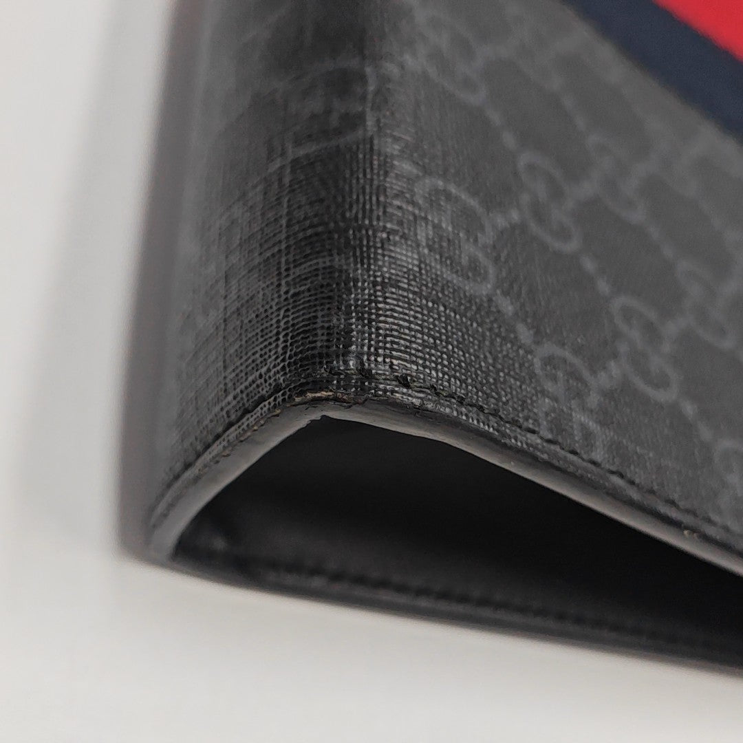 GG Supreme Monogram Coated Canvas Gray