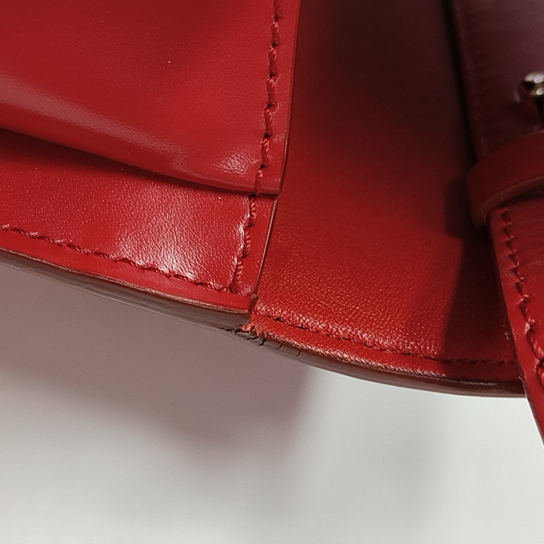 Calfskin Crossbody Bag Red