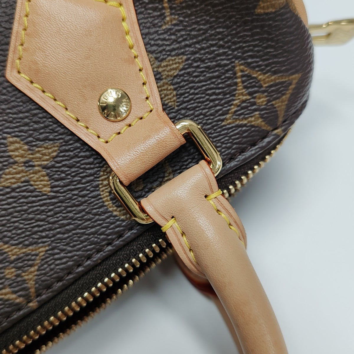 SPEEDY 20 Monogram Coated Canvas Brown