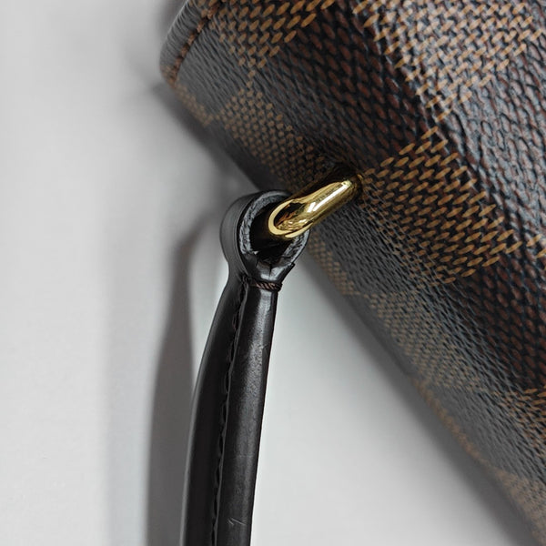 CROISETTE Damier Ebene Coated Canvas Brown