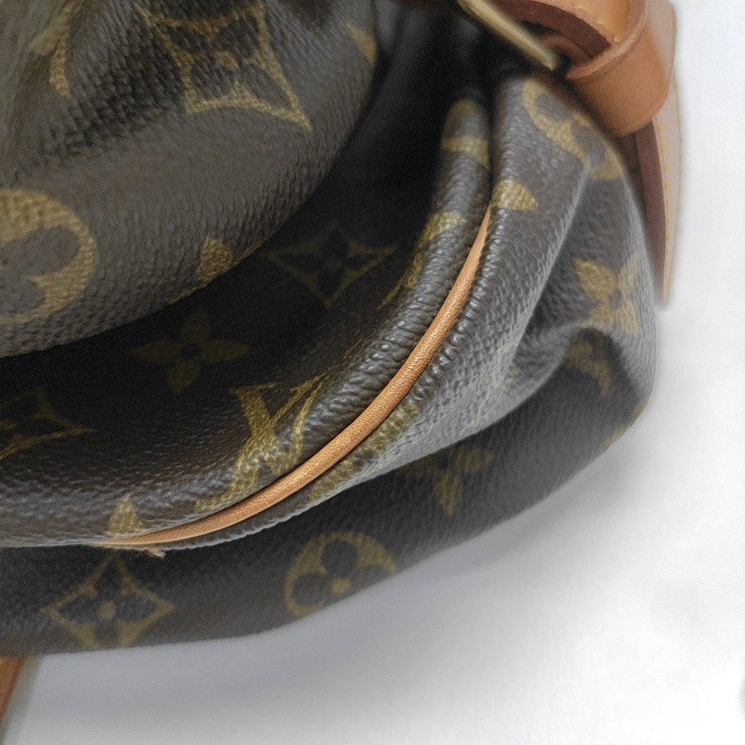 SAUMUR Monogram Coated Canvas Brown
