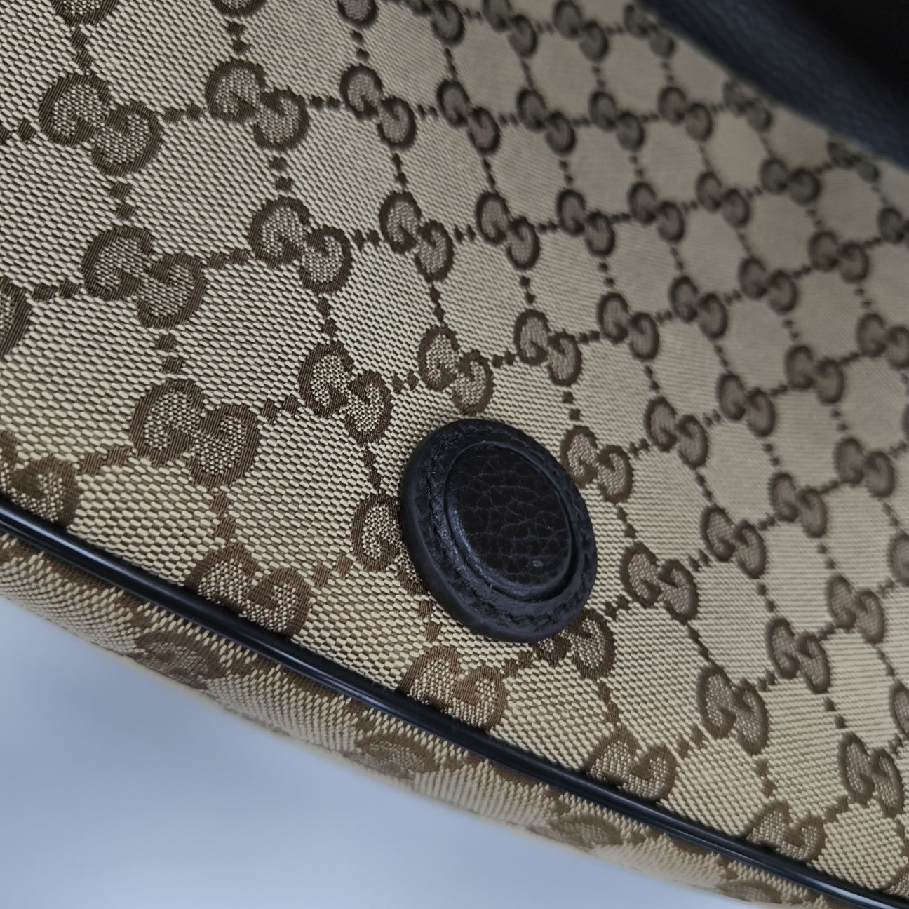 Monogram Canvas Shoulder Bag Brown