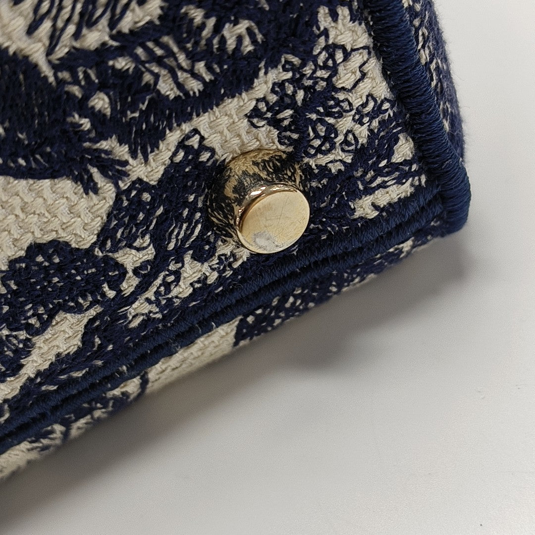 Lady D-Lite Medium Canvas Blue