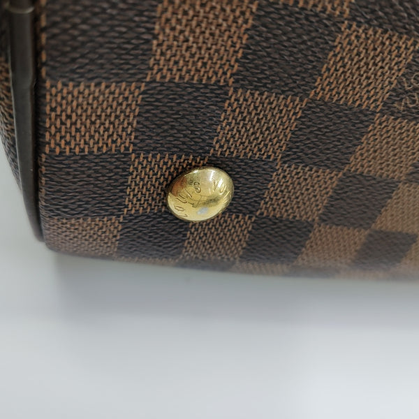 DUOMO Damier Ebene Coated Canvas Brown