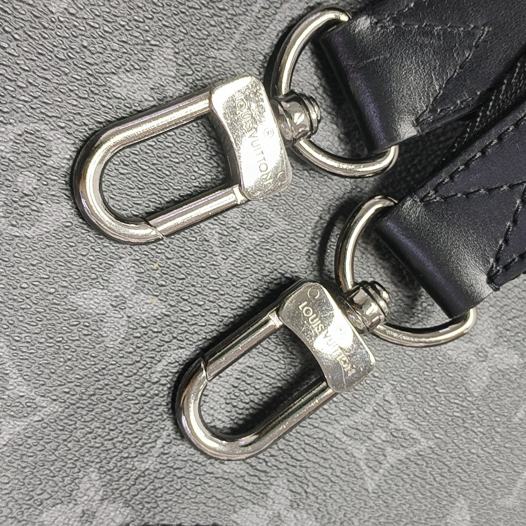 TRIO Monogram Coated Canvas Gray