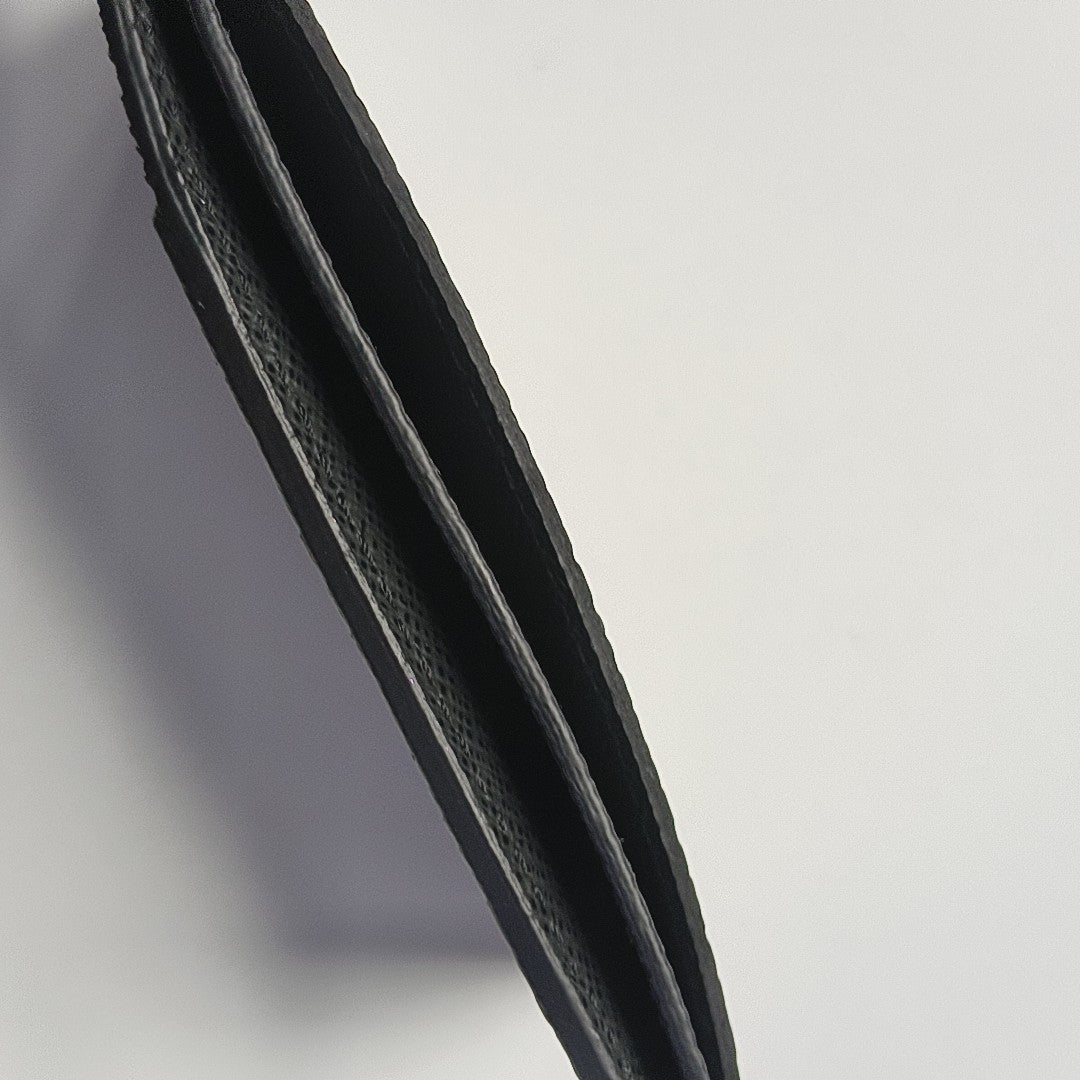 Damier Graphite Coated Canvas Card Holder Black