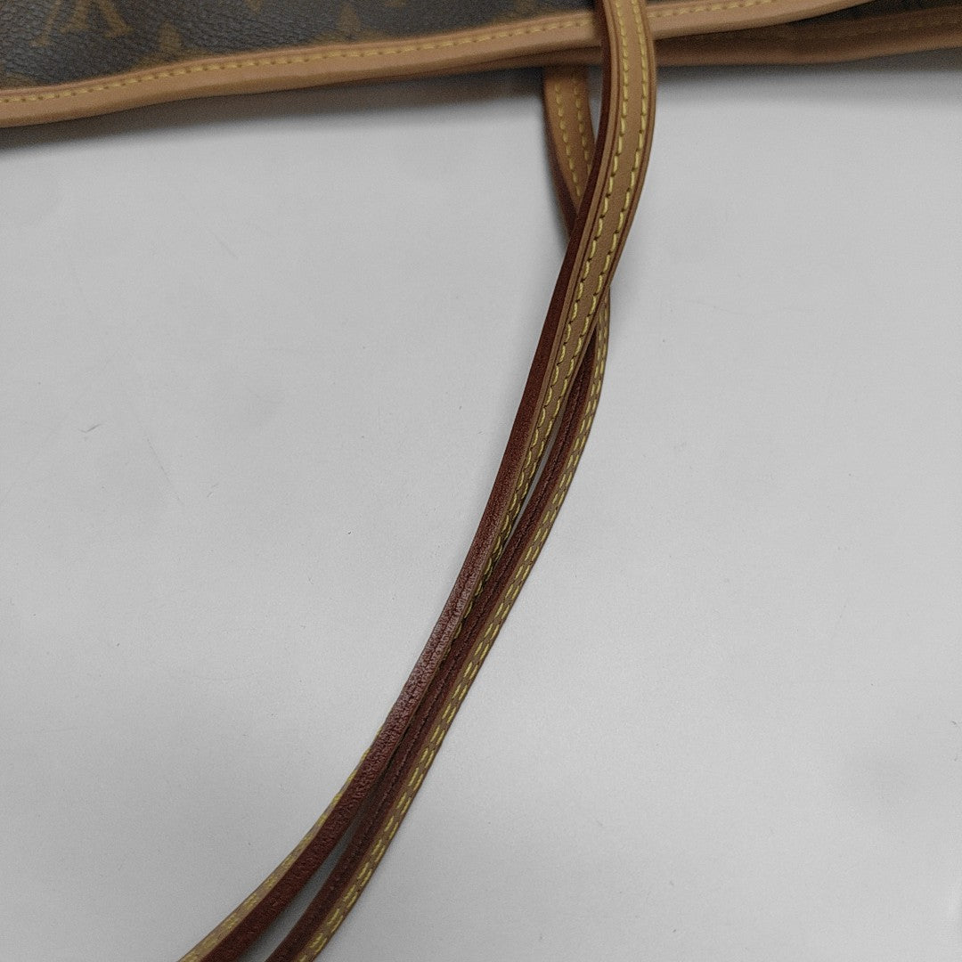 NEVERFULL MM Monogram Coated Canvas Brown